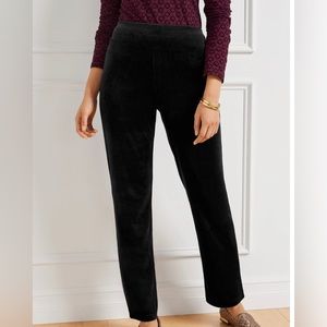 Talbots Curvy Cotton Velveteen Straight Leg Ankle Length Pants